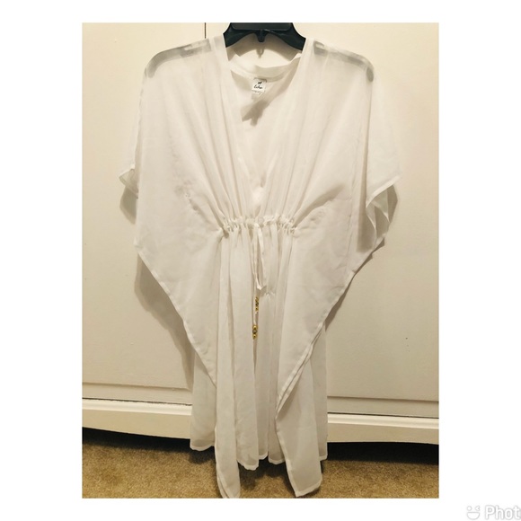 3 for $15 ❤️ NWOT 2 White Swimsuit Cover Ups - Picture 11 of 11